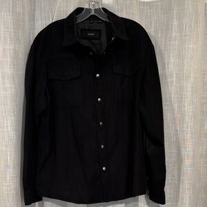 Alfani Black Lightweight Shirt Jacket